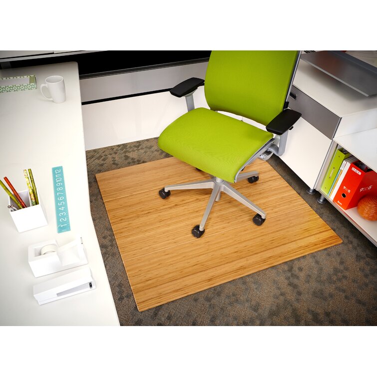 Purely bamboo outlet office chair mat